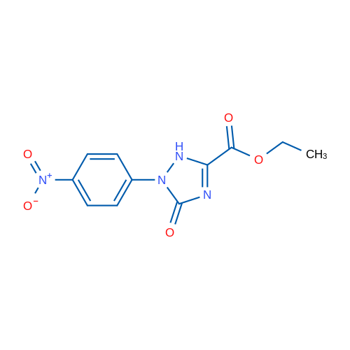 Ethyl 1-(4-nitrophenyl)-5-oxo-2,5-dihydro-1H-1,2,4-triazole-3-carboxylate 1g