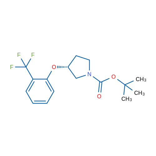 (R)-tert-Butyl 3-(2-(trifluoromethyl)phenoxy)pyrrolidine-1-carboxylate 250mg