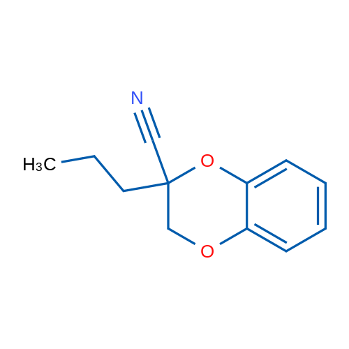 1,4-Benzodioxin-2-carbonitrile, 2,3-dihydro-2-propyl- 1g