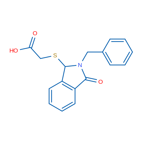 2-[(2-Benzyl-3-oxo-2,3-dihydro-1H-isoindol-1-yl)sulfanyl]acetic acid 1g