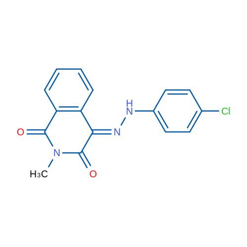 (4E)-4-[2-(4-Chlorophenyl)hydrazin-1-ylidene]-2-methyl-1,2,3,4-tetrahydroisoquinoline-1,3-dione 1g