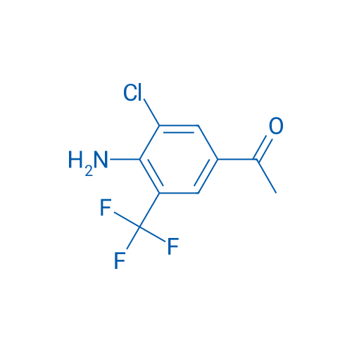 1-(4-Amino-3-chloro-5-(trifluoromethyl)phenyl)ethanone 250mg