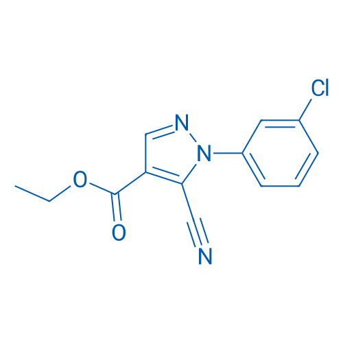 Ethyl 1-(3-chlorophenyl)-5-cyano-1H-pyrazole-4-carboxylate 250mg