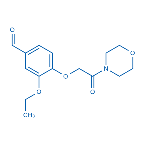 3-Ethoxy-4-[2-(morpholin-4-yl)-2-oxoethoxy]benzaldehyde 250mg