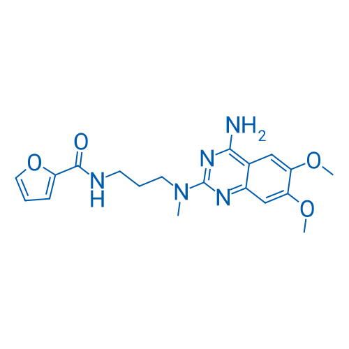 N-(3-((4-Amino-6,7-dimethoxyquinazolin-2-yl)(methyl)amino)propyl)furan-2-carboxamide 50mg