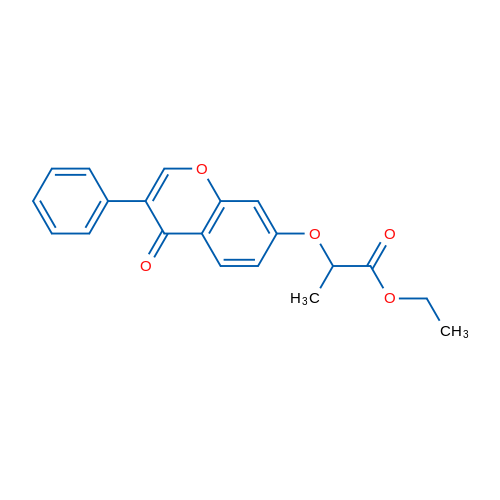 Ethyl 2-[(4-oxo-3-phenyl-4H-chromen-7-yl)oxy]propionate 1g