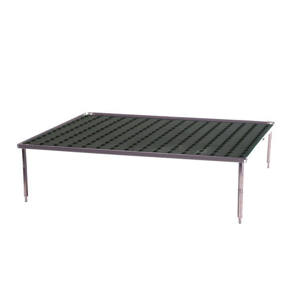 Stacking platform, small 10.5"x7.5" with dimpled mat  (3.0" separation)