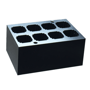 Block, for 8 cuvettes (12.5x12.5x32mm)