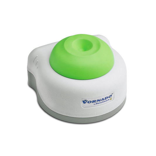 Vornado™ miniature vortex mixer with green cup head, 100 to 240V with US Plug