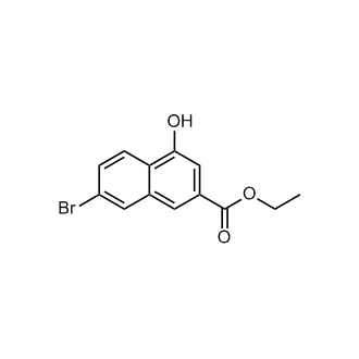2-Naphthalenecarboxylic acid, 7-bromo-4-hydroxy-, ethyl ester