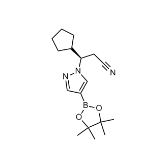 (R)-3-cyclopentyl-3-(4-(4,4,5,5-tetramethyl-1,3,2-dioxaborolan-2-yl)-1H-pyrazol-1-yl)propanenitrile