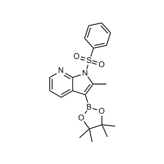 1-(Benzenesulfonyl)-2-methyl-3-(tetramethyl-1,3,2-dioxaborolan-2-yl)-1H-pyrrolo[2,3-b]pyridine