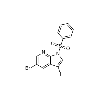 1-(Benzenesulfonyl)-5-bromo-3-iodo-1H-pyrrolo[2,3-b]pyridine