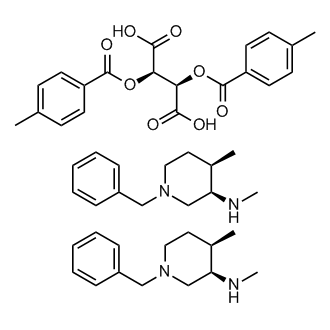 (3R,4R)-1-Benzyl-N,4-dimethylpiperidin-3-amine ((2R,3R)-2,3-bis((4-methylbenzoyl)oxy)succinate) (2:1)