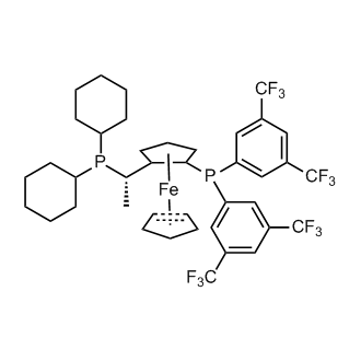 (1S)-1-[Bis[3,5-bis(trifluoromethyl)phenyl]phosphino]-2-[(1S)-1-(dicyclohexylphosphino)ethyl]ferrocene