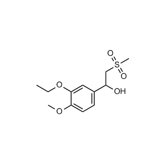1-(3-Ethoxy-4-methoxyphenyl)-2-(methylsulfonyl)ethanol