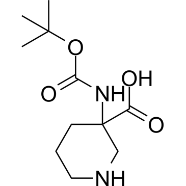 3-[(2-Methylpropan-2-yl)oxycarbonylamino]piperidine-3-carboxylic acid