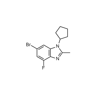 6-Bromo-1-cyclopentyl-4-fluoro-2-methyl-1H-benzo[d]imidazole