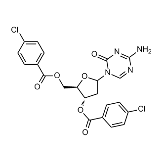 4-Amino-1-[3,5-bis-O-(4-chlorobenzoyl)-2-deoxy-D-erythro-pentofuranosyl]-1,3,5-triazin-2(1H)-one