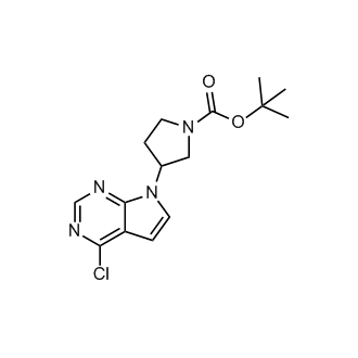 tert-Butyl 3-(4-chloro-7H-pyrrolo[2,3-d]pyrimidin-7-yl)pyrrolidine-1-carboxylate