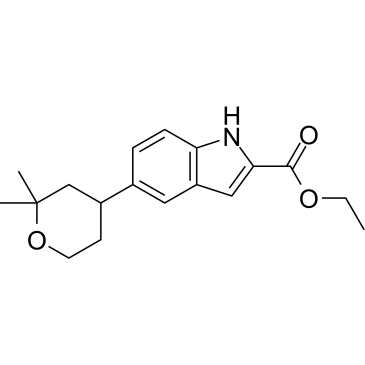 Ethyl 5-(2,2-dimethyltetrahydro-2H-pyran-4-yl)-1H-indole-2-carboxylate