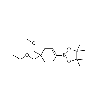 2-(4,4-bis(Ethoxymethyl)cyclohex-1-en-1-yl)-4,4,5,5-tetramethyl-1,3,2-dioxaborolane
