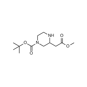 tert-Butyl 3-(2-methoxy-2-oxoethyl)piperazine-1-carboxylate