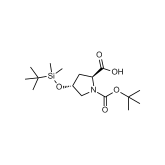 (2S,4R)-1-(tert-Butoxycarbonyl)-4-((tert-butyldimethylsilyl)oxy)pyrrolidine-2-carboxylic acid