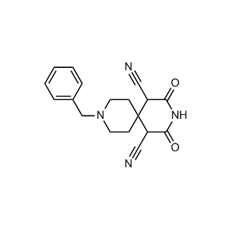 9-Benzyl-2,4-dioxo-3,9-diazaspiro[5.5]undecane-1,5-dicarbonitrile