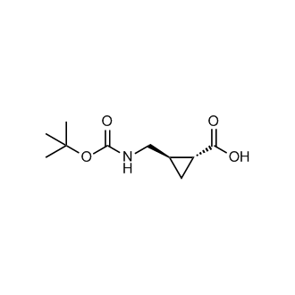 rel-(1R,2R)-2-[[[(1,1-Dimethylethoxy)carbonyl]amino]methyl]cyclopropanecarboxylic acid