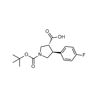 trans-1-(tert-Butoxycarbonyl)-4-(4-fluorophenyl)pyrrolidine-3-carboxylic acid