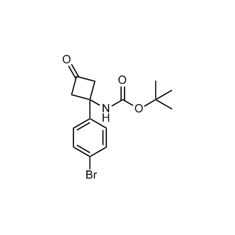 tert-Butyl N-[1-(4-bromophenyl)-3-oxocyclobutyl]carbamate