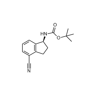 tert-Butyl N-[(1S)-4-cyano-2,3-dihydro-1H-inden-1-yl]carbamate