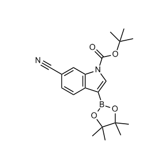 tert-Butyl 6-cyano-3-(4,4,5,5-tetramethyl-1,3,2-dioxaborolan-2-yl)-1H-indole-1-carboxylate