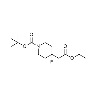 tert-Butyl 4-(2-ethoxy-2-oxoethyl)-4-fluoropiperidine-1-carboxylate