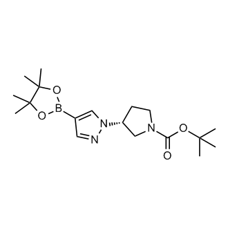 tert-Butyl (3R)-3-[4-(tetramethyl-1,3,2-dioxaborolan-2-yl)-1H-pyrazol-1-yl]pyrrolidine-1-carboxylate