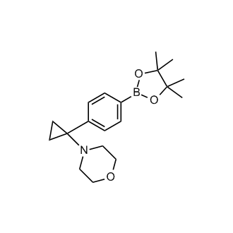 4-(1-(4-(4,4,5,5-Tetramethyl-1,3,2-dioxaborolan-2-yl)phenyl)cyclopropyl)morpholine