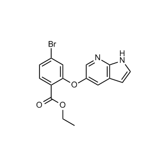 Ethyl 4-bromo-2-{1H-pyrrolo[2,3-b]pyridin-5-yloxy}benzoate