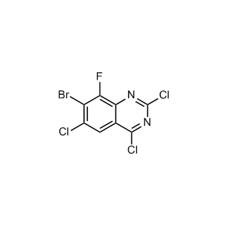 7-Bromo-2,4,6-trichloro-8-fluoroquinazoline