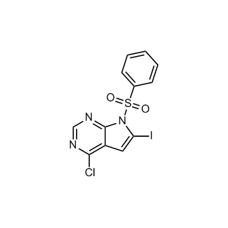 7-(Benzenesulfonyl)-4-chloro-6-iodo-7H-pyrrolo[2,3-d]pyrimidine