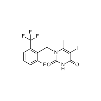 1-(2-Fluoro-6-(trifluoromethyl)benzyl)-5-iodo-6-methylpyrimidine-2,4(1H,3H)-dione