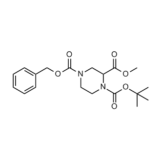 4-Benzyl 1-tert-butyl 2-methyl piperazine-1,2,4-tricarboxylate