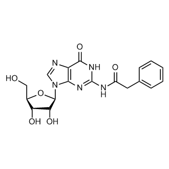 N-(9-((2R,3R,4S,5R)-3,4-Dihydroxy-5-(hydroxymethyl)tetrahydrofuran-2-yl)-6-oxo-6,9-dihydro-1H-purin-2-yl)-2-phenylacetamide