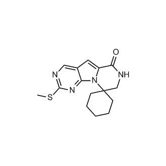 2'-(Methylthio)-7',8'-dihydro-6'H-spiro[cyclohexane-1,9'-pyrazino[1',2':1,5]pyrrolo[2,3-d]pyrimidin]-6'-one