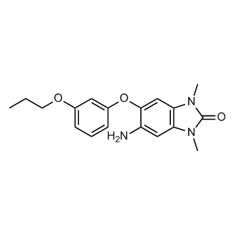 5-Amino-1,3-dimethyl-6-(3-propoxyphenoxy)-1H-benzo[d]imidazol-2(3H)-one