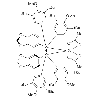 Diacetato{(S)-(+)-5,5'-bis[di(3,5-di-t-butyl-4-methoxyphenyl)phosphino]-4,4'-bi-1,3-benzodioxole}ruthenium(II)