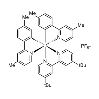 4,4'-Bis(t-butyl-2,2'-bipyridine]bis[5-methyl-2-(4-methyl-2-pyridinyl-kN)phenyl-kC]iridium hexafluorophosphate