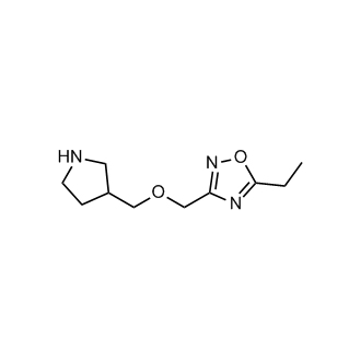 5-Ethyl-3-((pyrrolidin-3-ylmethoxy)methyl)-1,2,4-oxadiazole