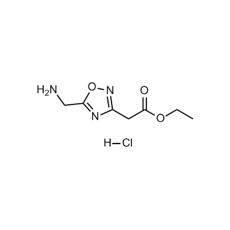 Ethyl 2-(5-(aminomethyl)-1,2,4-oxadiazol-3-yl)acetate hydrochloride