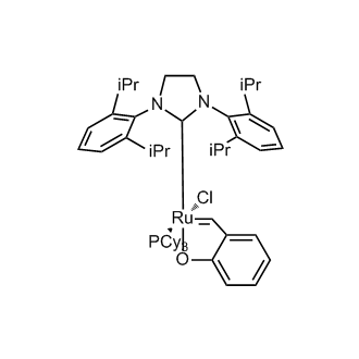 [1,3-Bis(2,6-di-i-propylphenyl)imidazolidin-2-ylidene)(tricyclohexylphosphine)-(2-oxobenzylidene)ruthenium(II)